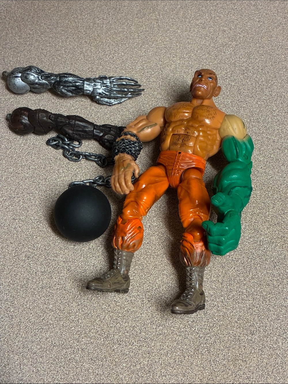 Hasbro Marvel Legends Absorbing Man Build-A-Figure Action Figure Orange & Green